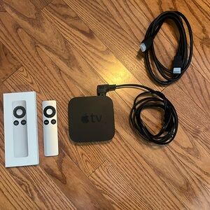 APPLE TV 2nd Generation + HDMI CORD + 2 REMOTES (1 NWT + 1 USED)